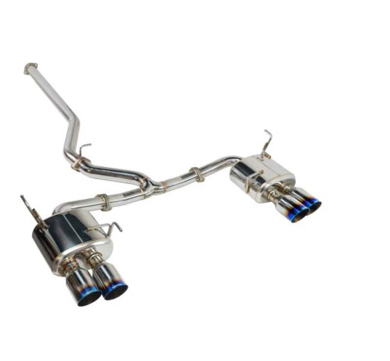 Remark 2022+ Subaru WRX Cat-Back Exhaust w/ Burnt Stainless Tip Cover RK-C4076S-02T