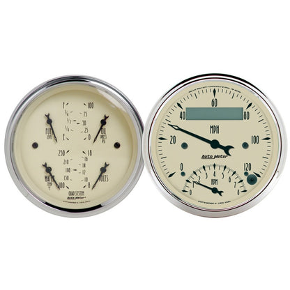 Autometer 3-3/8in A/B Quad/Speedo/Tach Combo ATM1820 1820 Photo - Primary