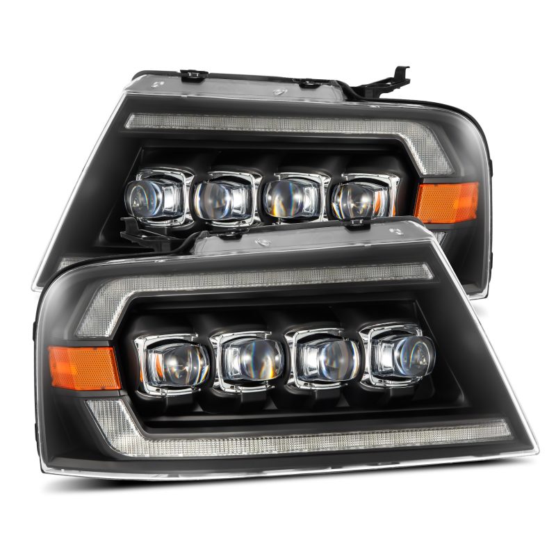 AlphaRex 04-08 Ford F-150 (No 2004 Heritage) NOVA-Series LED Proj HL Alpha-Blk w/Actv Lgt / Seq. Sig 880128 880128 Photo - Primary