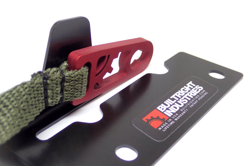 BuiltRight Industries 09-20 Ford F-150/Raptor (09-14 SuperCrew Only) Rear Seat Release - Olive Strap 100115 100115 Photo - Primary