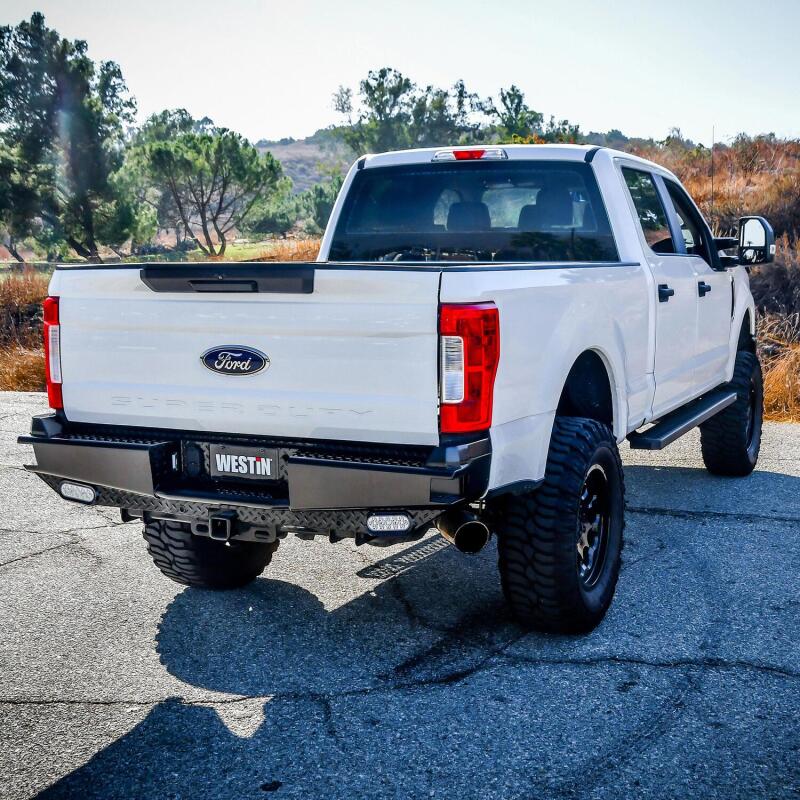 Westin 17-21 Ford F-250/350 HDX Bandit Rear Bumper - Black 58-341125 58-341125 Photo - Mounted