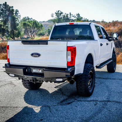 Westin 17-21 Ford F-250/350 HDX Bandit Rear Bumper - Black 58-341125 58-341125 Photo - Mounted