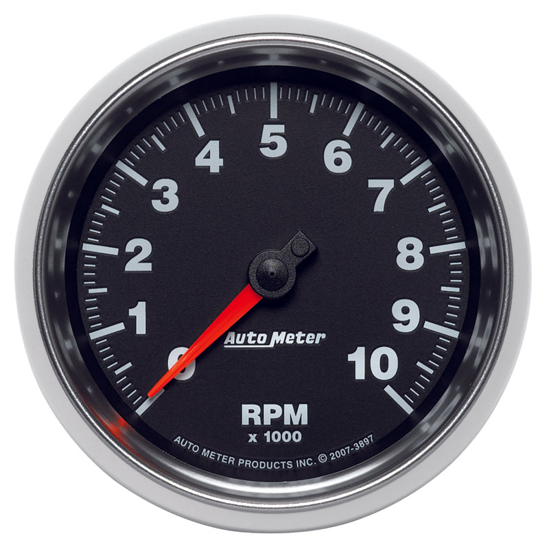 Autometer Gauge, Tachometer, 3 3/8", 10k Rpm, In-Dash, Gs 3897 Photo - Primary