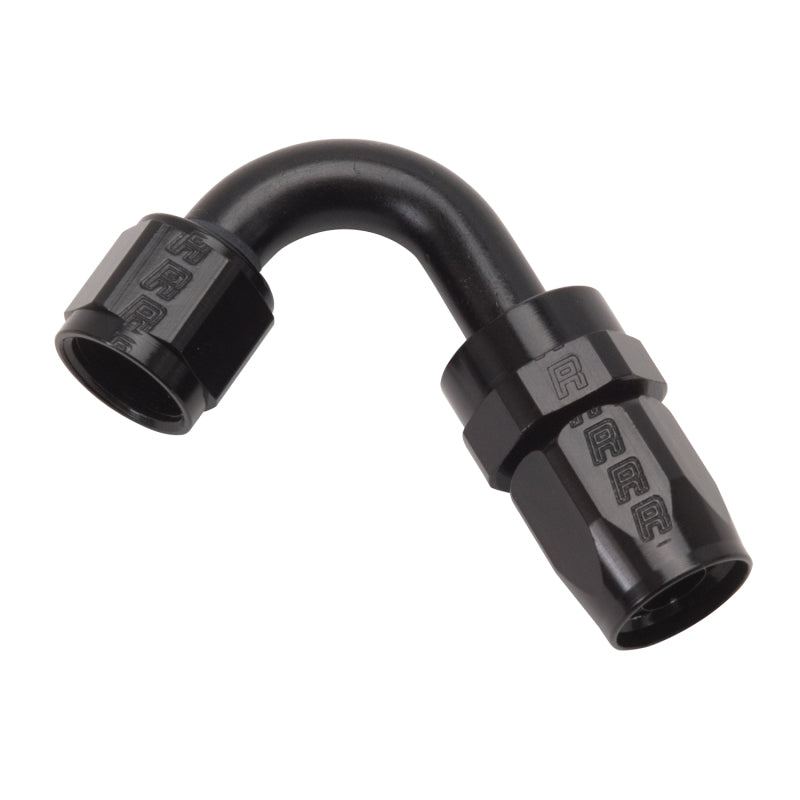 Russell -8 AN Full Flow 120° Tight Radius Hose Ends - Black 613415 Photo - out of package