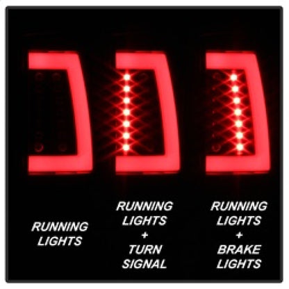 Spyder 00-06 GMC Yukon/Yukon XL V2 Light Bar LED Tail Lights - Black (ALT-YD-CD00V2-LBLED-BK) 5084149 5084149 Photo - Primary