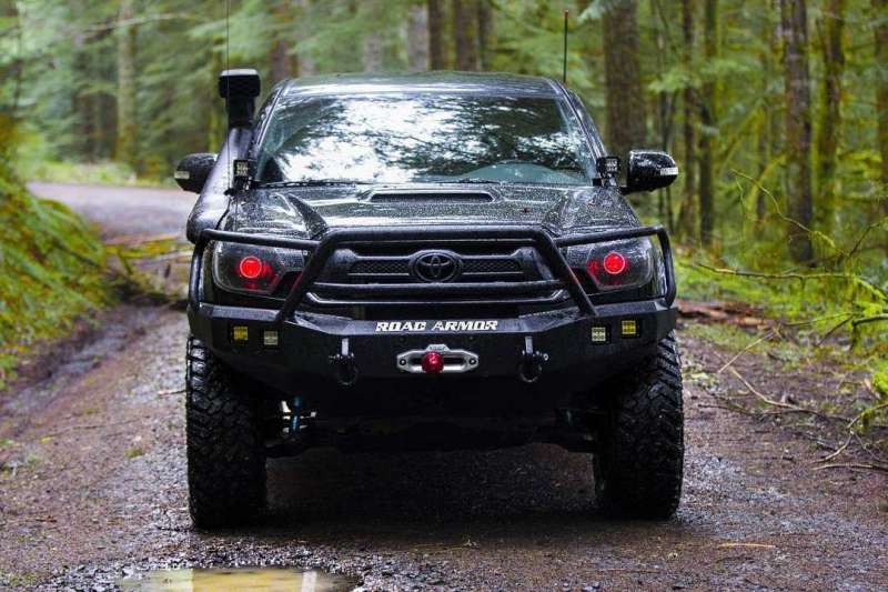 Road Armor 12-15 Toyota Tacoma Stealth Front Winch Bumper w/Lonestar Guard - Tex Blk 905R5B 905R5B Photo - Primary