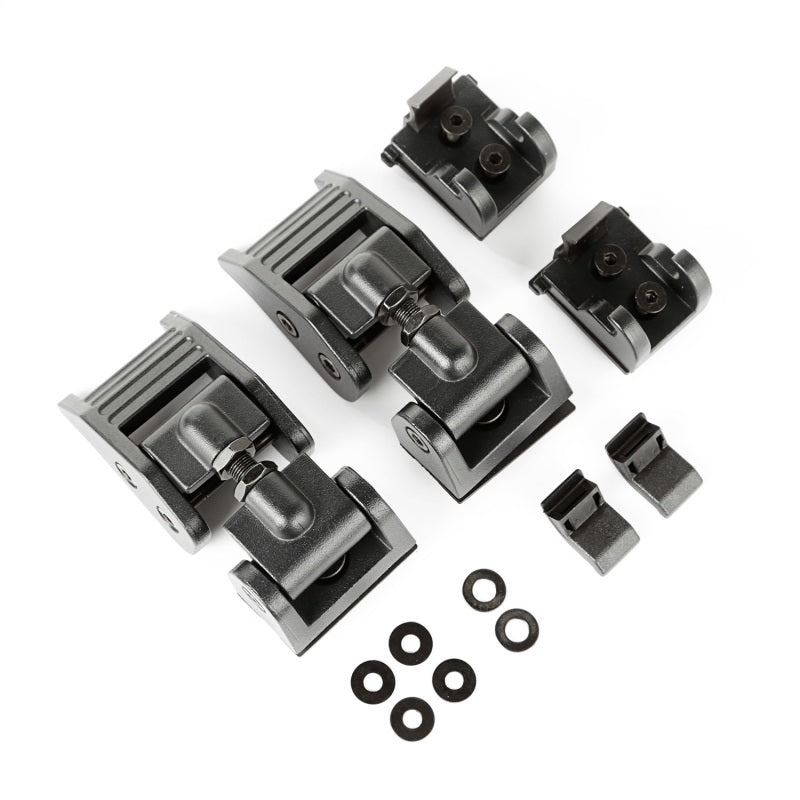 Rugged Ridge Hood Catch Kit,Textured Black;2018 Jeep Wrangler JL/JLU 11210.27 Photo - Primary
