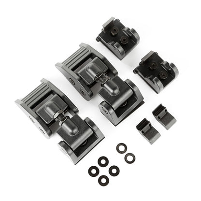 Rugged Ridge Hood Catch Kit,Textured Black;2018 Jeep Wrangler JL/JLU 11210.27 Photo - Primary