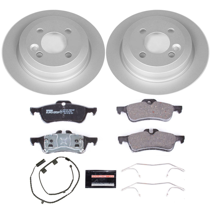 PowerStop Power Stop 07-08 Mini Cooper Rear Euro-Stop Brake Kit ESK6280 ESK6280 Photo - Primary