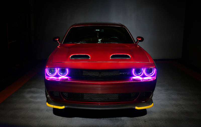 ORACLE Lighting Oracle 15-21 Dodge Challenger Dynamic Surface Mount Headlight Halo Kit - ColorSHIFT - Dynamic 3990-332 3990-332 User 1