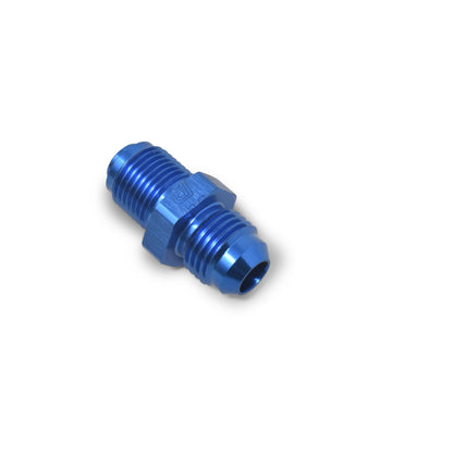 Russell -6 to 14mm x 1.25 O-ring Seal GM TBI Adapter Fitting (Blue Finish) 640810 Photo - out of package