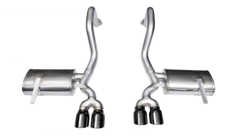 Corsa 97-04 Chevrolet Corvette C5 Z06 5.7L V8 Xtreme Axle-Back Exhaust w/ Black Tips 14132BLK 14132BLK Photo - Primary