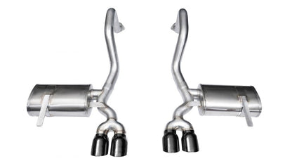 Corsa 97-04 Chevrolet Corvette C5 Z06 5.7L V8 Xtreme Axle-Back Exhaust w/ Black Tips 14132BLK 14132BLK Photo - Primary