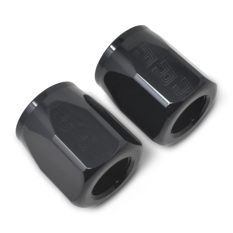 Russell Performance 2-Piece -10 AN Full Flow Swivel Hose End Sockets (Qty 2) - Polished and Black 615543 615543 Photo - out of package
