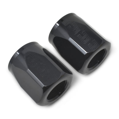 Russell Performance 2-Piece -10 AN Full Flow Swivel Hose End Sockets (Qty 2) - Polished and Black 615543 615543 Photo - out of package