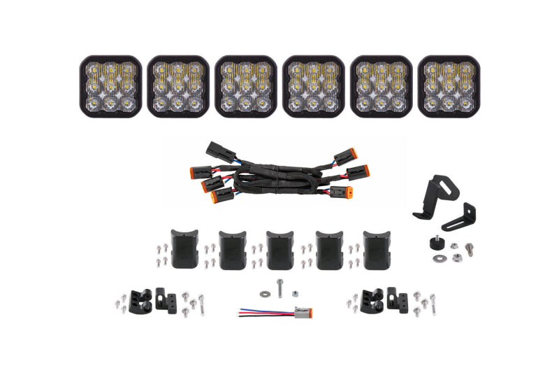 Diode Dynamics SS5 Sport Universal CrossLink 6-Pod Lightbar - White Driving DD7210 DD7210 Photo - Primary