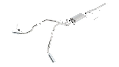Borla 09-11 Chevrolet Sierra 1500 WT/SLT/SLEi/XFE / Silverado 1500 WT/LT/LTZ/LS SS Catback Exhaust 140341 140341 Photo - Primary
