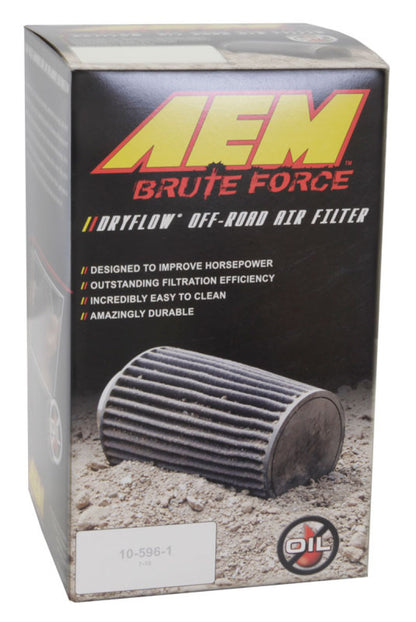 AEM Induction AEM 3.5 inch x 9 inch DryFlow Conical Air Filter 21-2049BF 21-2049BF Photo - in package