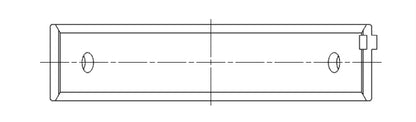 ACL Subaru EJ20/EJ22/EJ25 (For Thrust in #5 Position) 0.002mm Oversized High Performance Main Bearin 5M8309HOS2-STD 5M8309HOS2-STD Technical Drawing