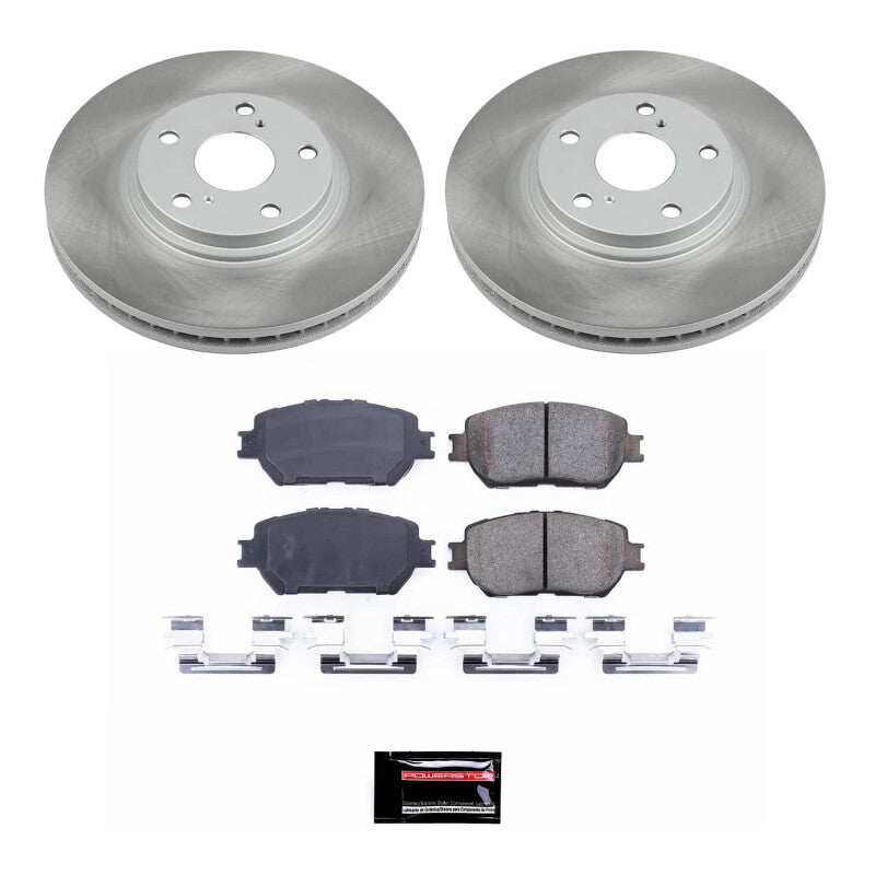 PowerStop Power Stop 02-04 Toyota Camry Front Semi-Coated Rotor Kit SC1143 SC1143 Photo - Primary