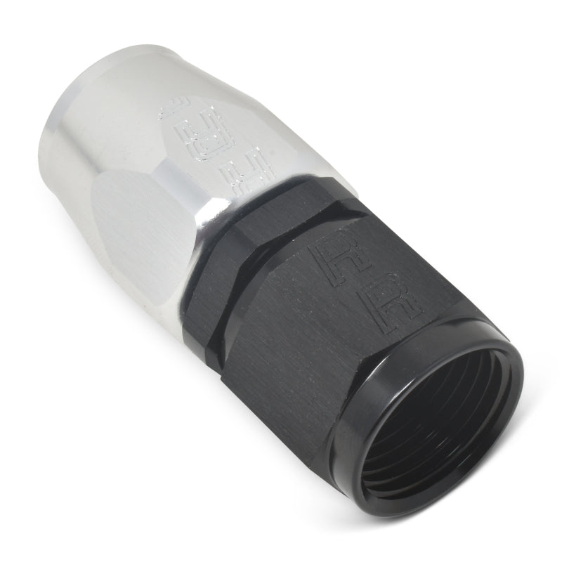 Russell Full Flow Straight Hose Ends - Black / Silver 610043 Photo - out of package