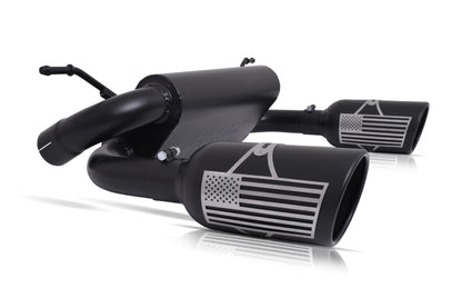 Gibson 07-10 Jeep Wrangler JK X 3.8L 2.5in Patriot Series Cat-Back Dual Split Exhaust - Blk Ceramic 70-0002 70-0002 Photo - Primary