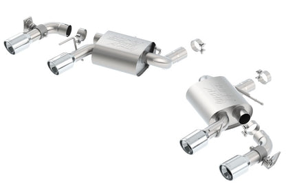 Borla 16 Chevy Camaro SS 6.2L w/ Dual NPP Atak Quad RD RL Tips Dual Exit Rear Section Exhaust 11925 11925 Photo - Primary
