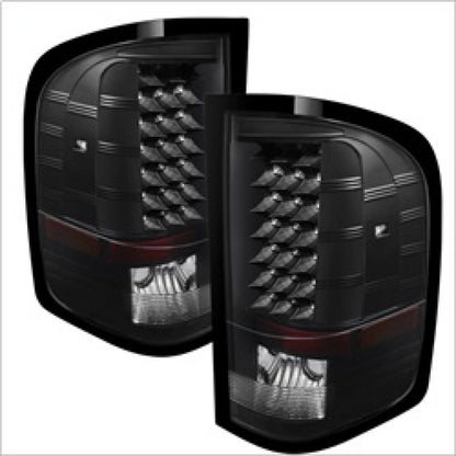 SPYDER Xtune Chevy Silverado 07-13 LED Tail Lights Black ALT-JH-CS07-LED-BK 5073716 5073716 Photo - Primary