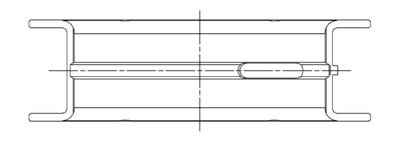 ACL Ford 4.0L AU/BA 6cyl 360 Deg Thrust Version Standard Size High Performance Main Bearing Set 7M2094H-STD 7M2094H-STD Technical Drawing