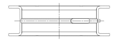 ACL Ford 4.0L AU/BA 6cyl 360 Deg Thrust Version Standard Size High Performance Main Bearing Set 7M2094H-STD 7M2094H-STD Technical Drawing