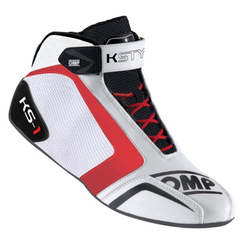 OMP KS-1 Shoes White/Black/Red - Size 45 KC0-0815-A01-120-45 KC0-0815-A01-120-45 Photo - Primary