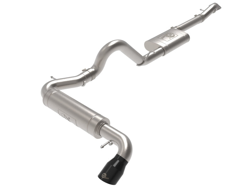 aFe Apollo GT 3in 409 SS Cat-Back Exhaust 2021 Ford Bronco L4-2.3L (t)/V6-2.7L (tt) w/ Black Tip 49-43136-B 49-43136-B Photo - Primary