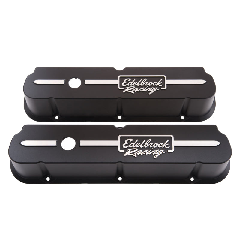 Edelbrock Valve Cover, Racing Series, Ford, 289-302-351W CID V8, Tall, Black 41653 Photo - Primary
