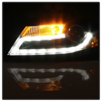 Spyder Audi A4 09-12 Projector Headlights Xenon/HID Model Only - DRL LED Blk PRO-YD-AA408-HID-DRL-BK 5080752 5080752 Photo - Unmounted