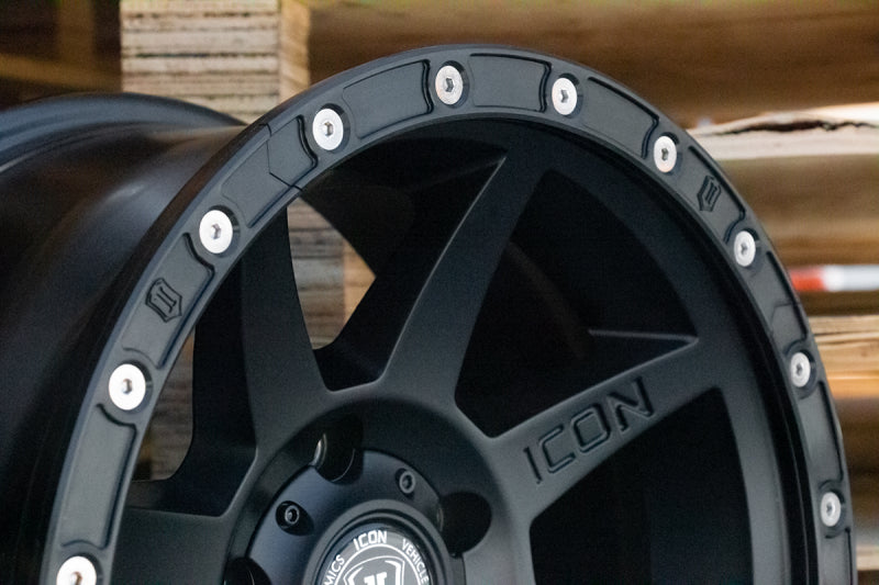 ICON 17in Compression/Alpha/Rebound Wheel Rock Ring Kit (20 Bolt) 192050 192050 Photo - Close Up