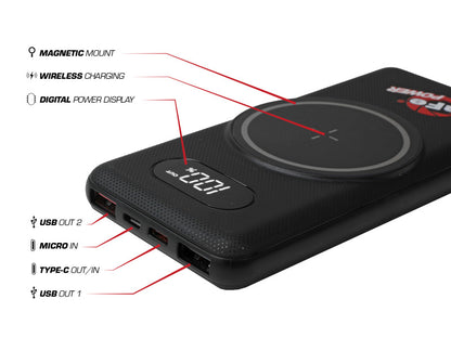 aFe Wireless 10,000 MAH Power Bank w/Digital Display 40-10248 40-10248 Photo - Close Up