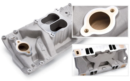 Edelbrock Manifold, Marine Rpm, Chevy Big Block, Oval Port, With Brass 2561 Photo - Primary