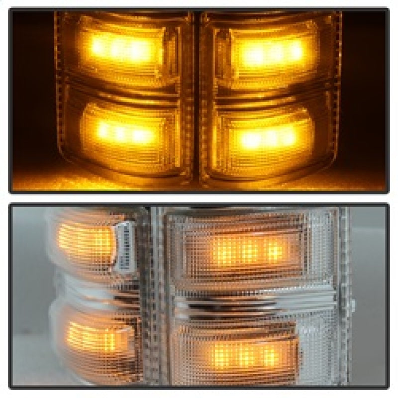 SPYDER xTune Ford Superduty 08-14 F250-F550 Amber LED Mirror Signal Lens - Clear ACC-LED-FDSD08-MR-C 9924736 9924736 Photo - Unmounted
