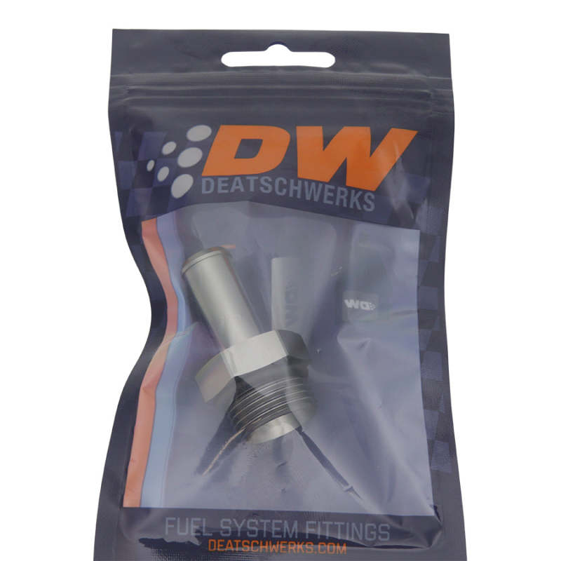 DeatschWerks 10AN ORB Male to 1/2in Male Barb Fitting - Anodized DW Titanium 6-02-0515 6-02-0515 Photo - lifestyle view