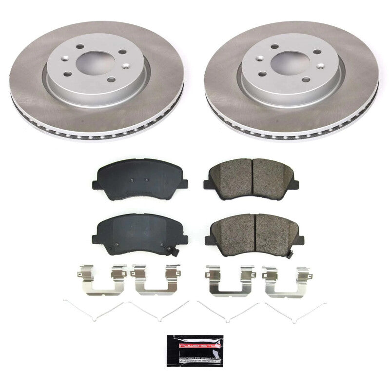 PowerStop Power Stop 18-22 Kia Rio Front Semi-Coated Rotor Kit SC8699 SC8699 Photo - Primary