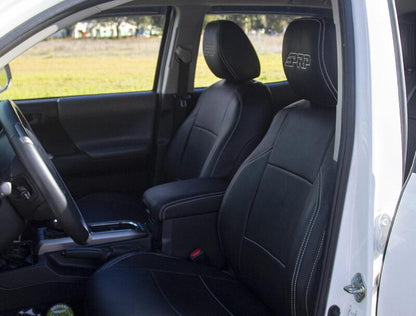PRP Seats PRP 6-23 Toyota Tacoma Front Seat Covers (Pair) - Black/Navy Blue B057-06 B057-06 Photo - Close Up