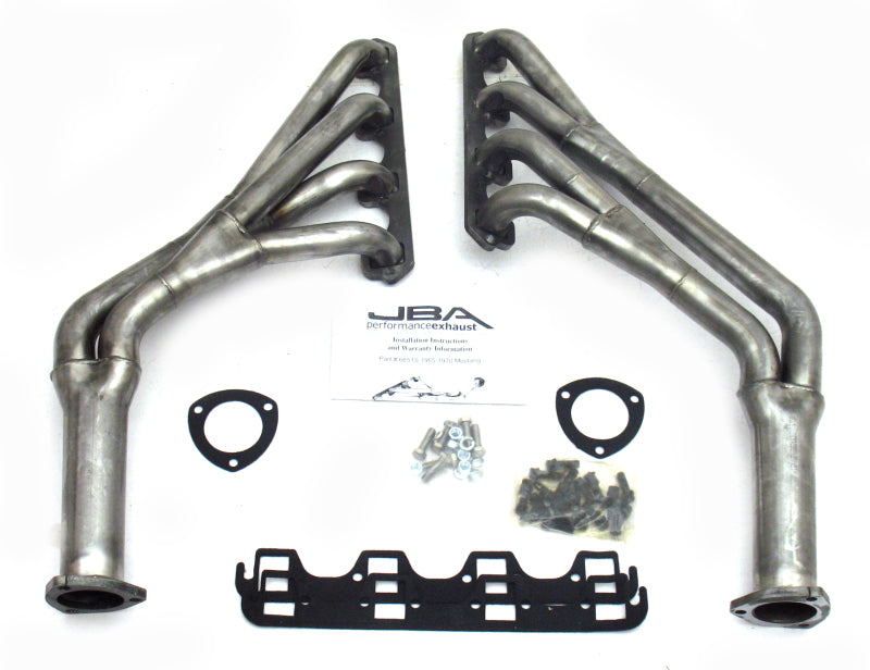 JBA 65-70 Ford Mustang 260-302 SBF 1-1/2in-1-3/4in Primary Raw 409 Tri Y Header 6651S 6651S Photo - Primary