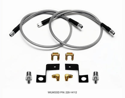 Wilwood Flexline Kit, 30 inch, -3, 3/8-24 IF, 1/8 NPT 90 Degree 220-14111 User 1