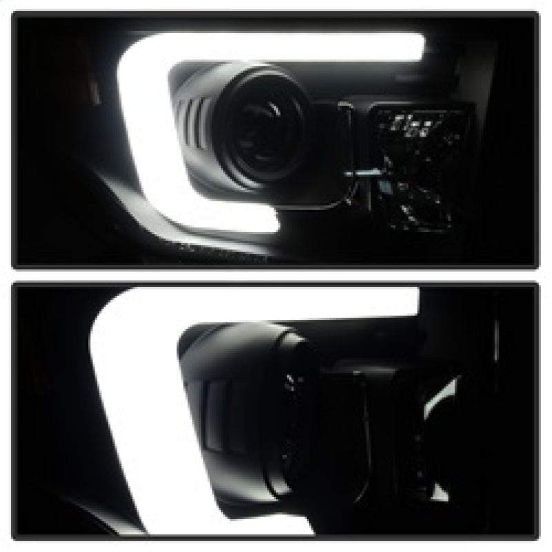 Spyder Toyota Tundra 2014-2016 Projector Headlights Light Bar DRL Black Smoke PRO-YD-TTU14-DRL-BSM 5080165 5080165 Photo - Unmounted