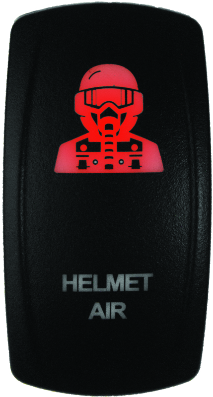 DragonFire Racing Switch Hel Air On/Off Red 522617 522617 Photo - Primary