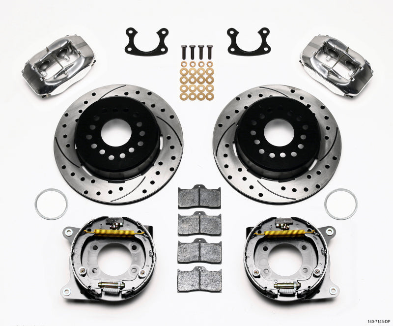 Wilwood Forged Dynalite P/S P-B Kit Drilled Polished Small Ford 2.66in Offset 140-7143-DP 140-7143-DP Photo - Primary