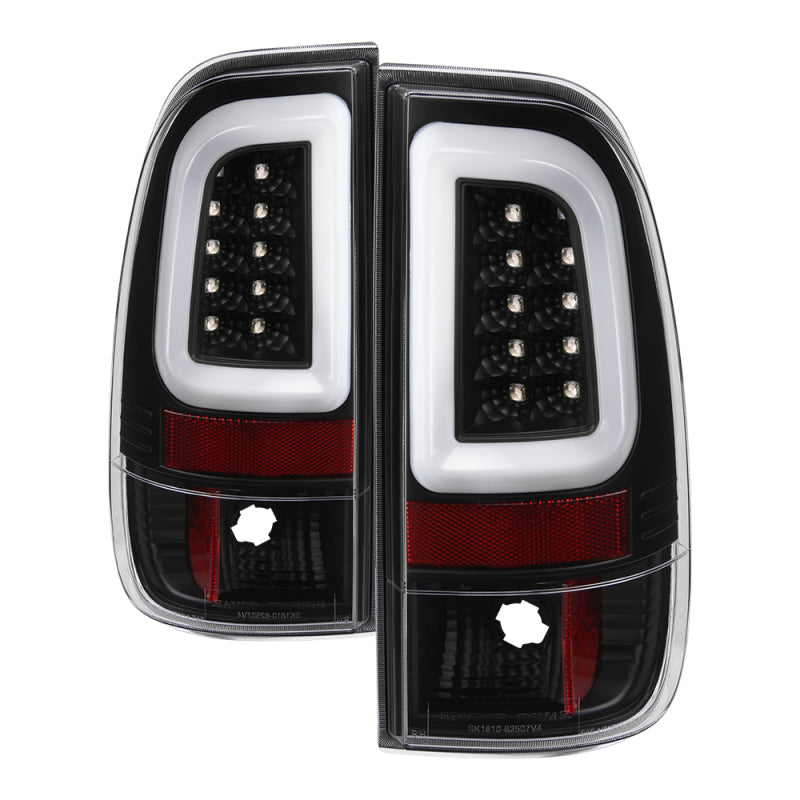 Spyder 97-03 Ford F150 Stylsd. F250/350 V3 Light Bar LED Tail Lights - Blk ALT-YD-FF15097V3-LBLED-BK 5084231 5084231 Photo - Primary