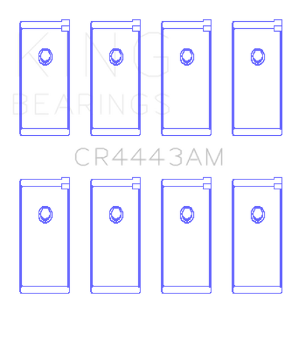 King Engine Bearings Datsun H-20 (Size +0.25mm) Connecting Rod Bearing Set CR4443AM0.25 CR4443AM0.25 Photo - Primary