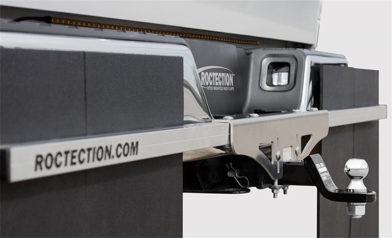 Access Rockstar Roctection Universal (Fits Most P/Us & SUVs) 80in. Wide Hitch Mounted Mud Flaps C100001 C100001 Photo - Mounted