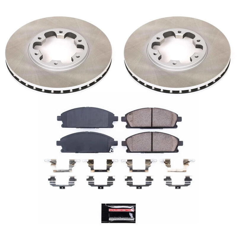 PowerStop Power Stop 96-98 Nissan Pathfinder Front Semi-Coated Rotor Kit SC1175 SC1175 Photo - Primary